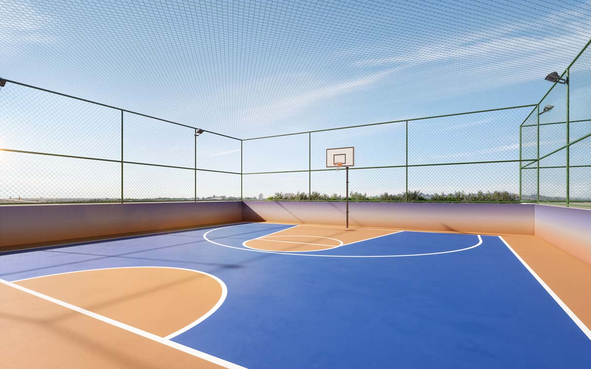 Quadra de basket street  Enjoy Home Club - Perspectiva ilustrada