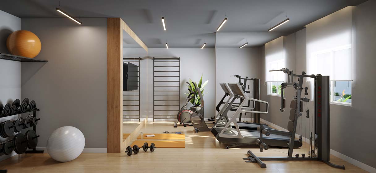 Fitness Enjoy Home Club - Perspectiva ilustrada